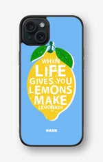 iPhone 15 Plus Hard Case – Lemon Quote - View 1