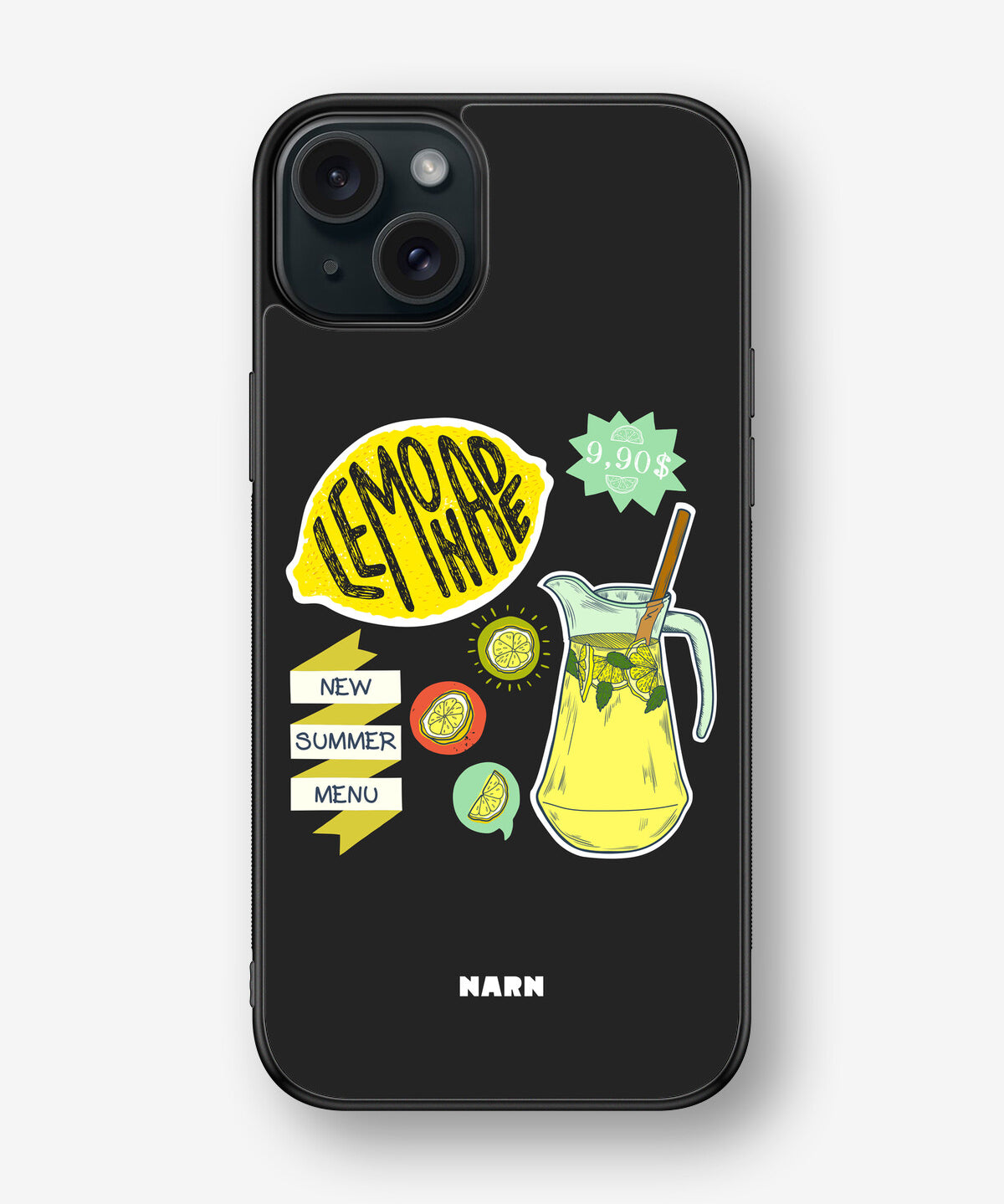 iPhone 15 Plus Hard Case – Lemon Summer - View 1