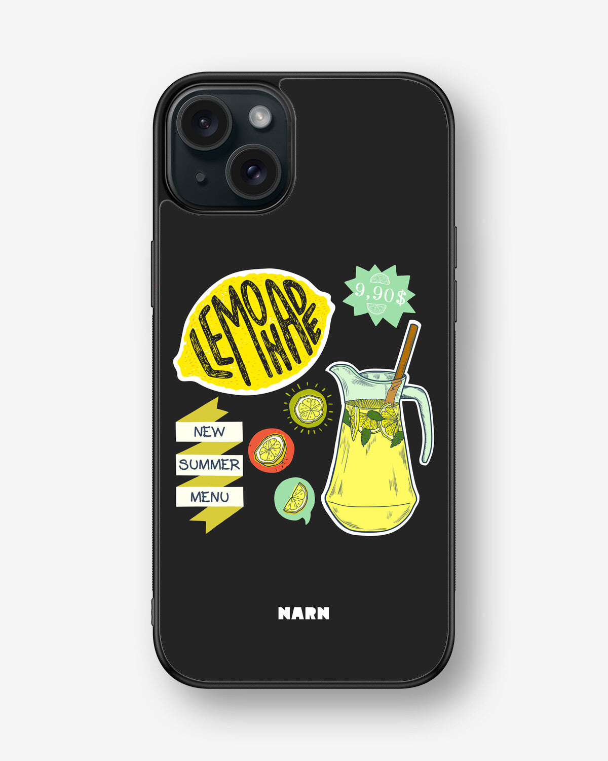 iPhone 15 Plus Hard Case – Lemon Summer - View 1