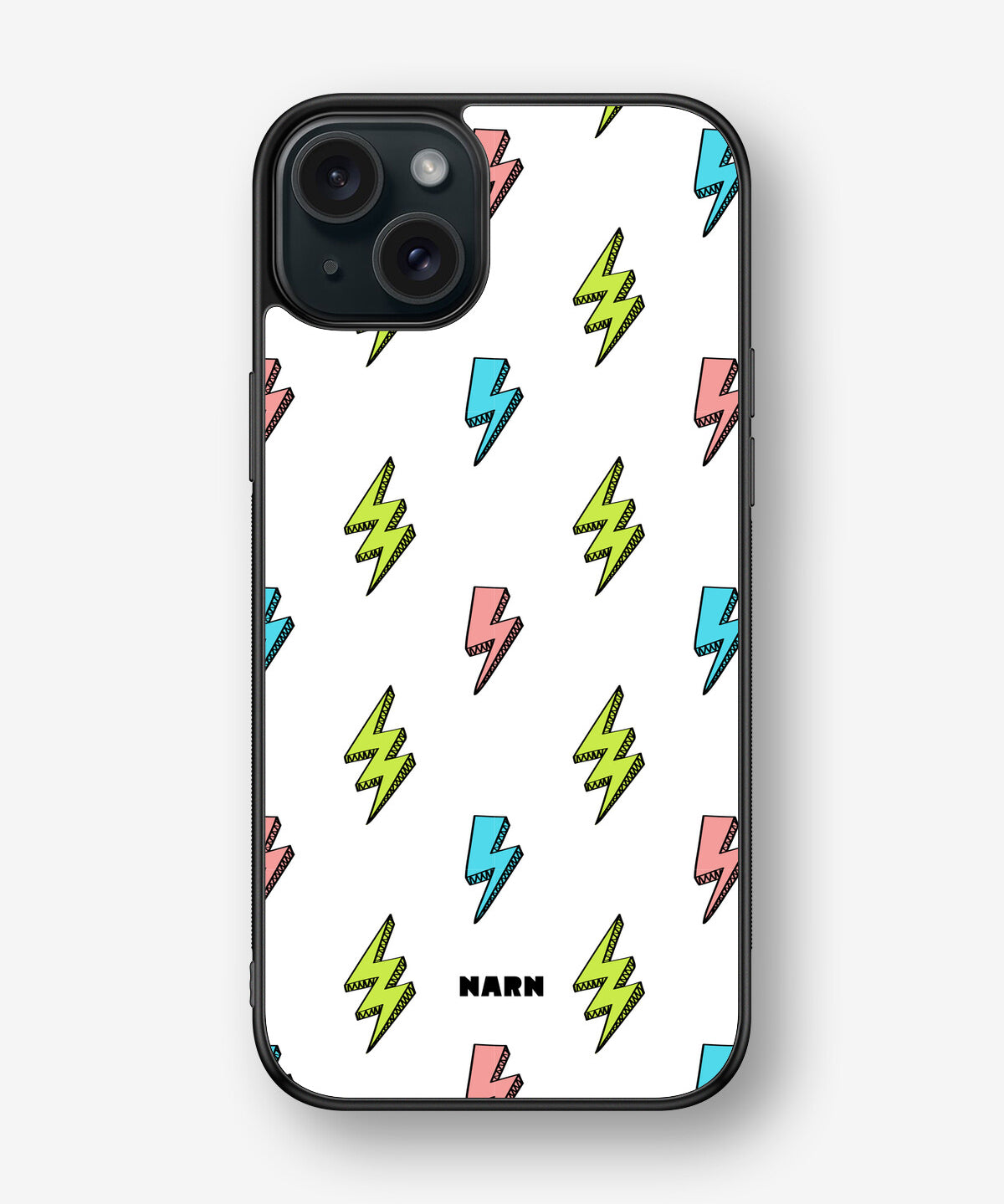 iPhone 15 Plus Hard Case – Lightning Bolts - View 1
