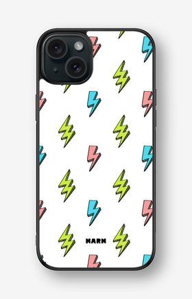 iPhone 15 Plus Hard Case – Lightning Bolts - View 1