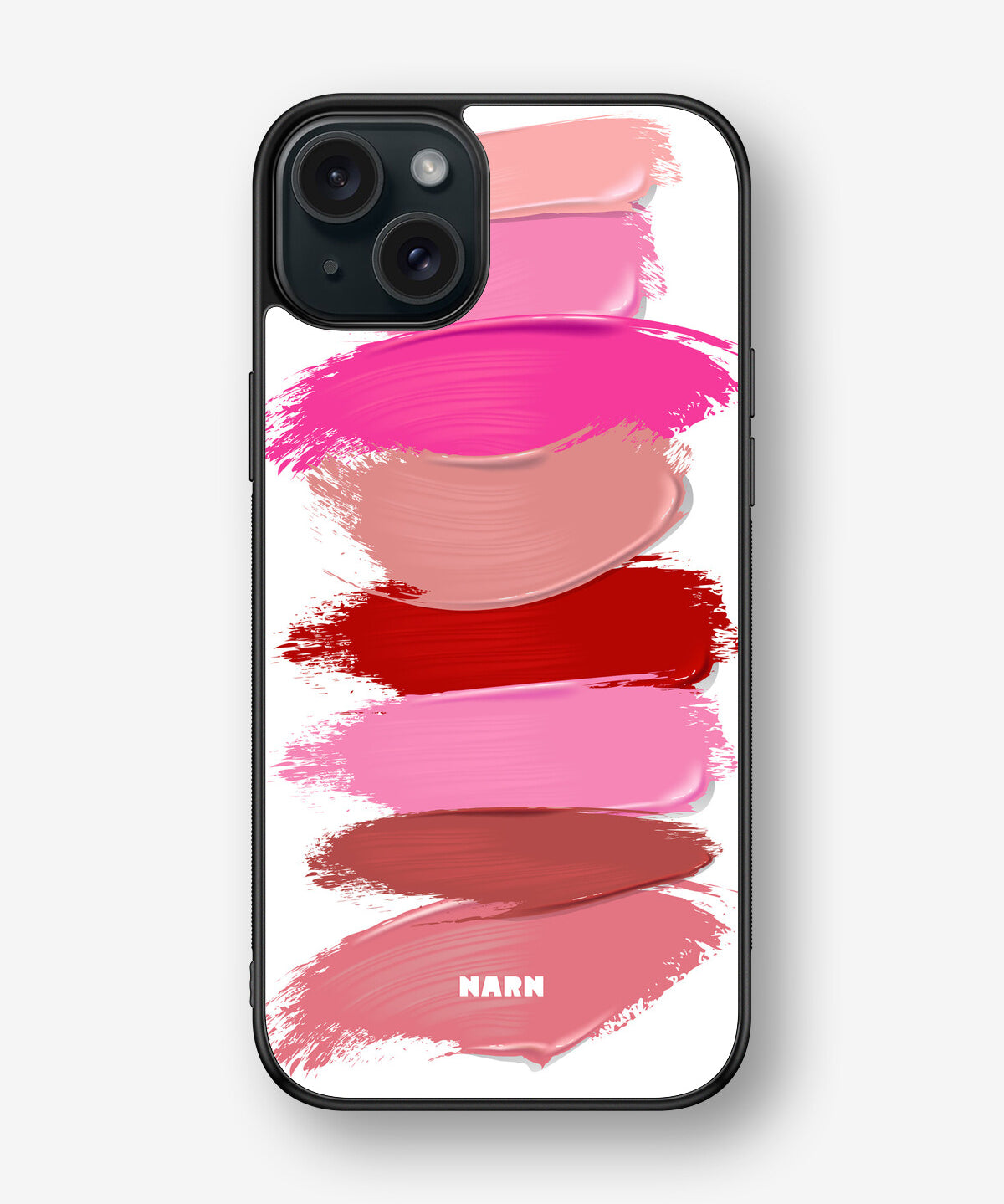 iPhone 15 Plus Hard Case – Lipstick Smears - View 1