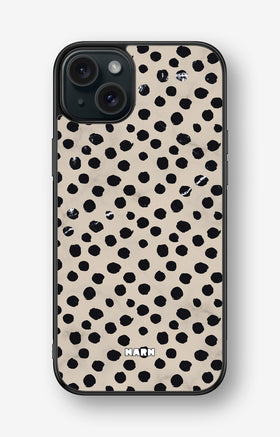 iPhone 15 Plus Hard Case – Marble Dots - View 1