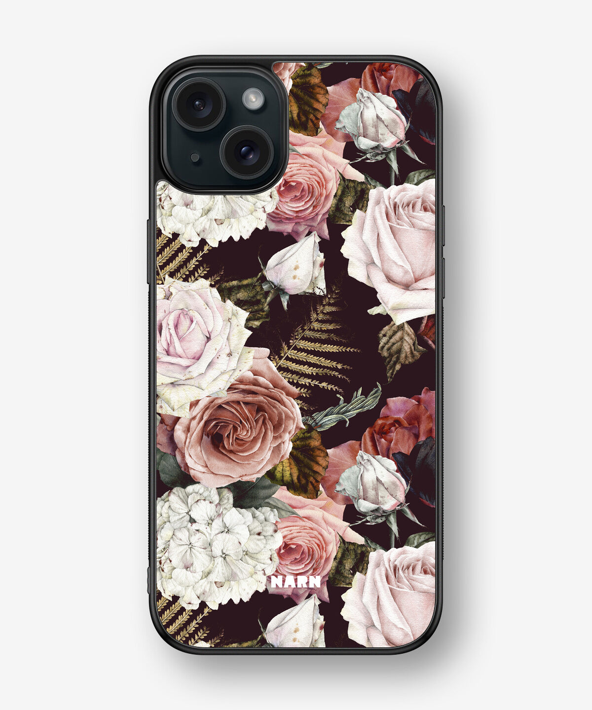 iPhone 15 Plus Hard Case – Midnight Roses - View 1