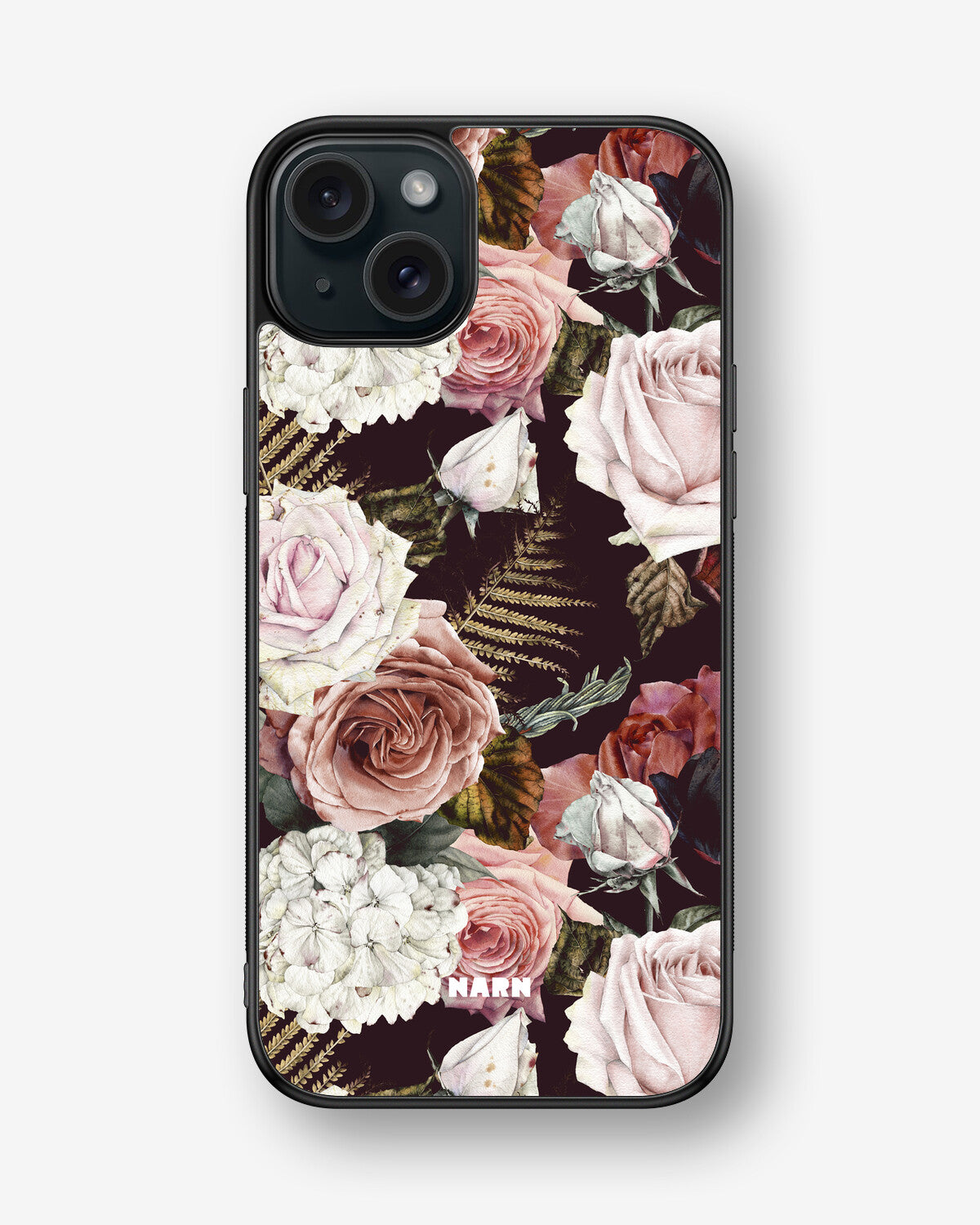 iPhone 15 Plus Hard Case – Midnight Roses - View 1