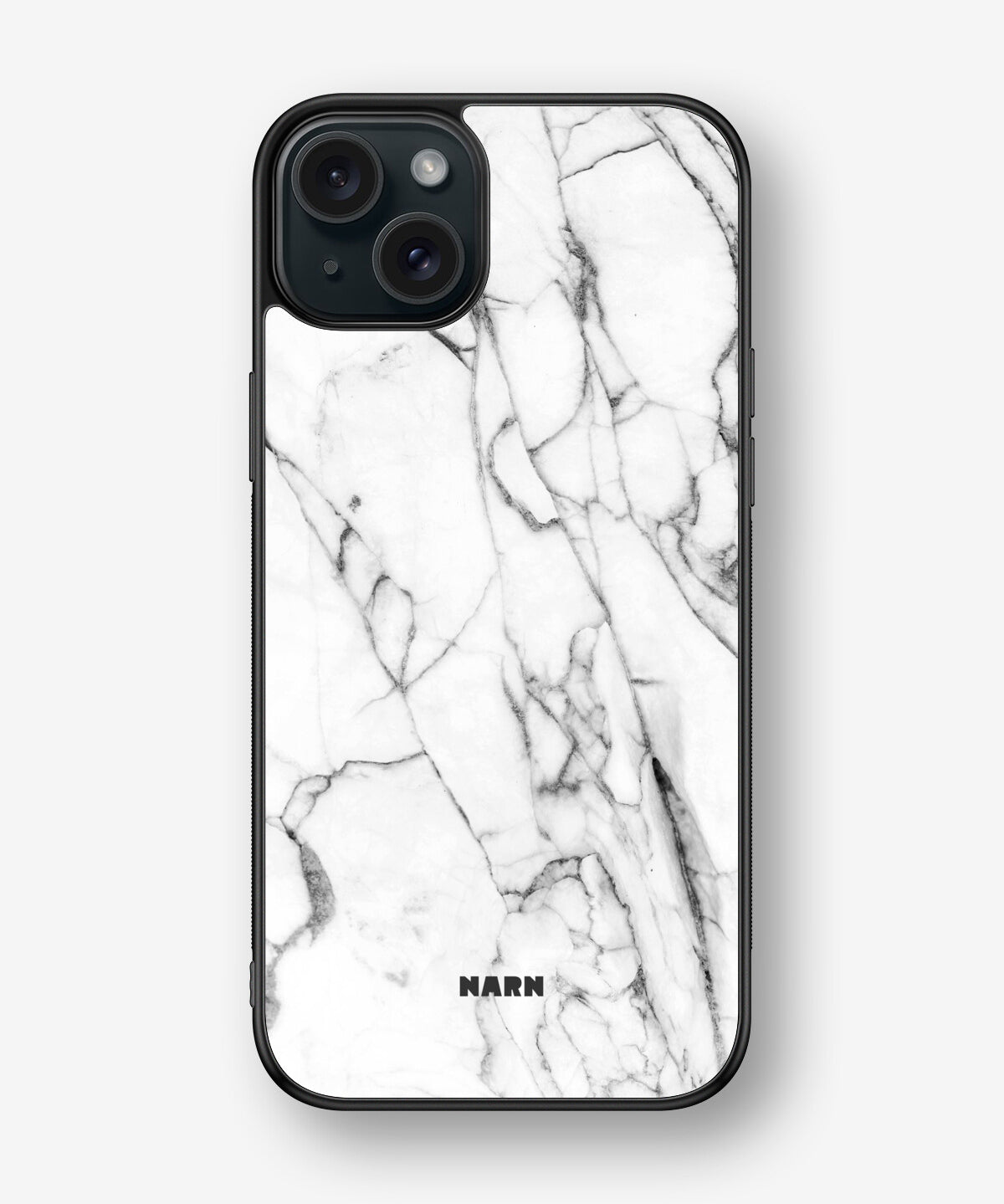iPhone 15 Plus Hard Case – Milky Marble - View 1