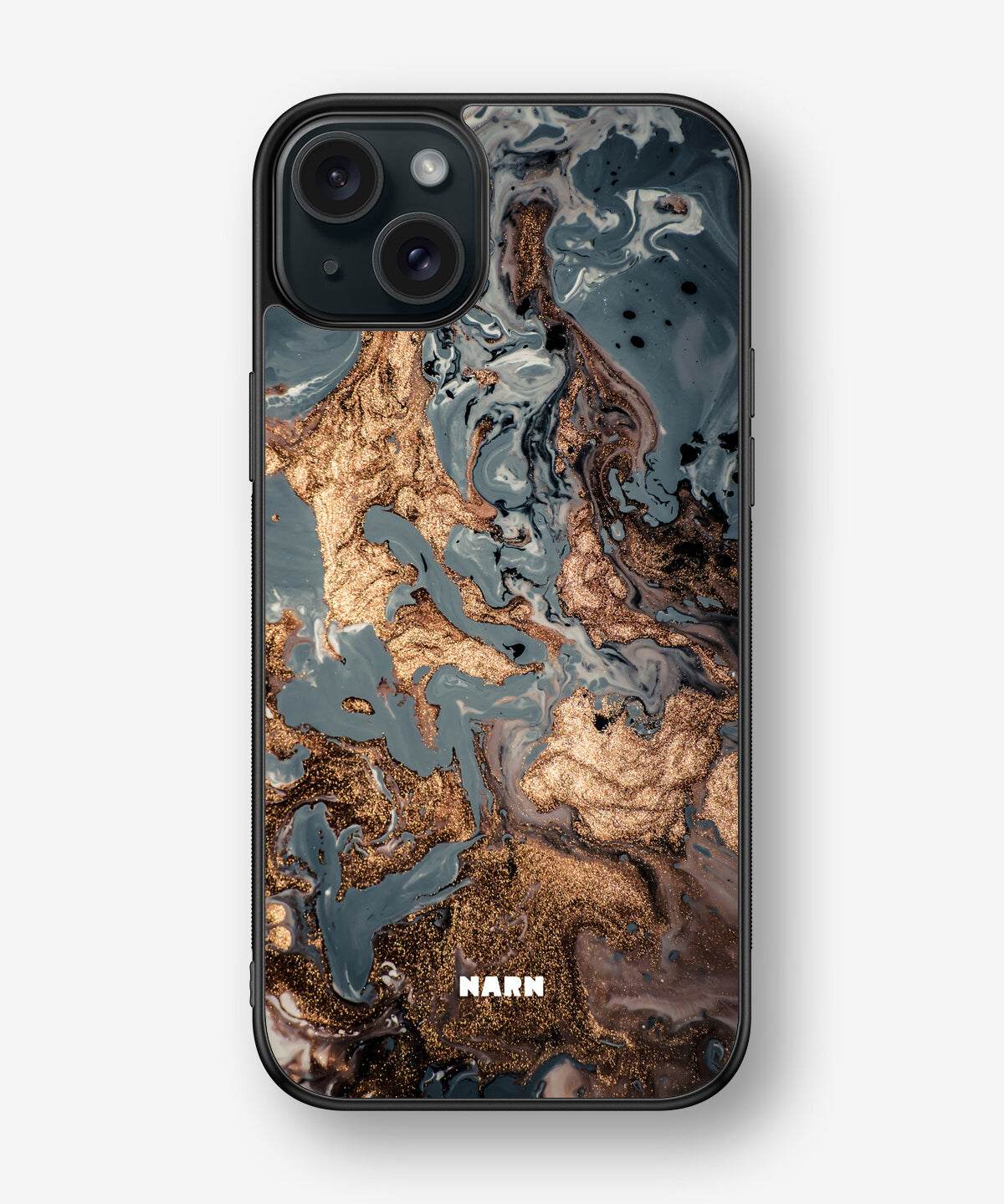 iPhone 15 Plus Hard Case – Molten Gold - View 1