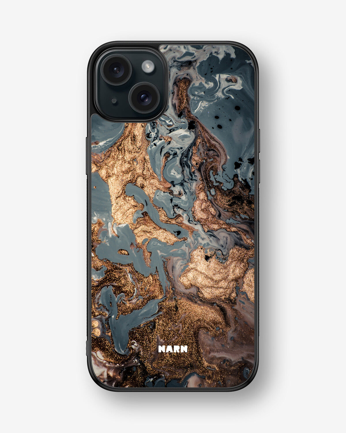 iPhone 15 Plus Hard Case – Molten Gold - View 1