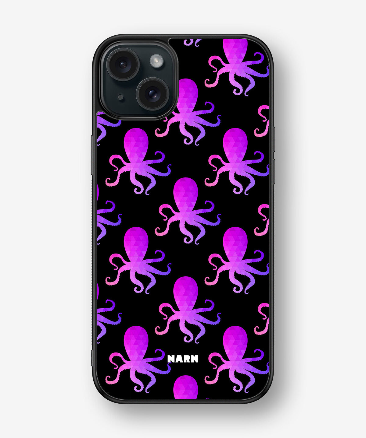 iPhone 15 Plus Hard Case – Octopus Pattern - View 1