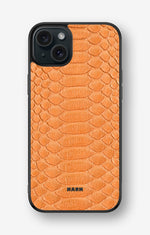iPhone 15 Plus Hard Case – Orange Snake - View 1