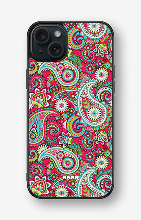 iPhone 15 Plus Hard Case – Paisley Paradise - View 1