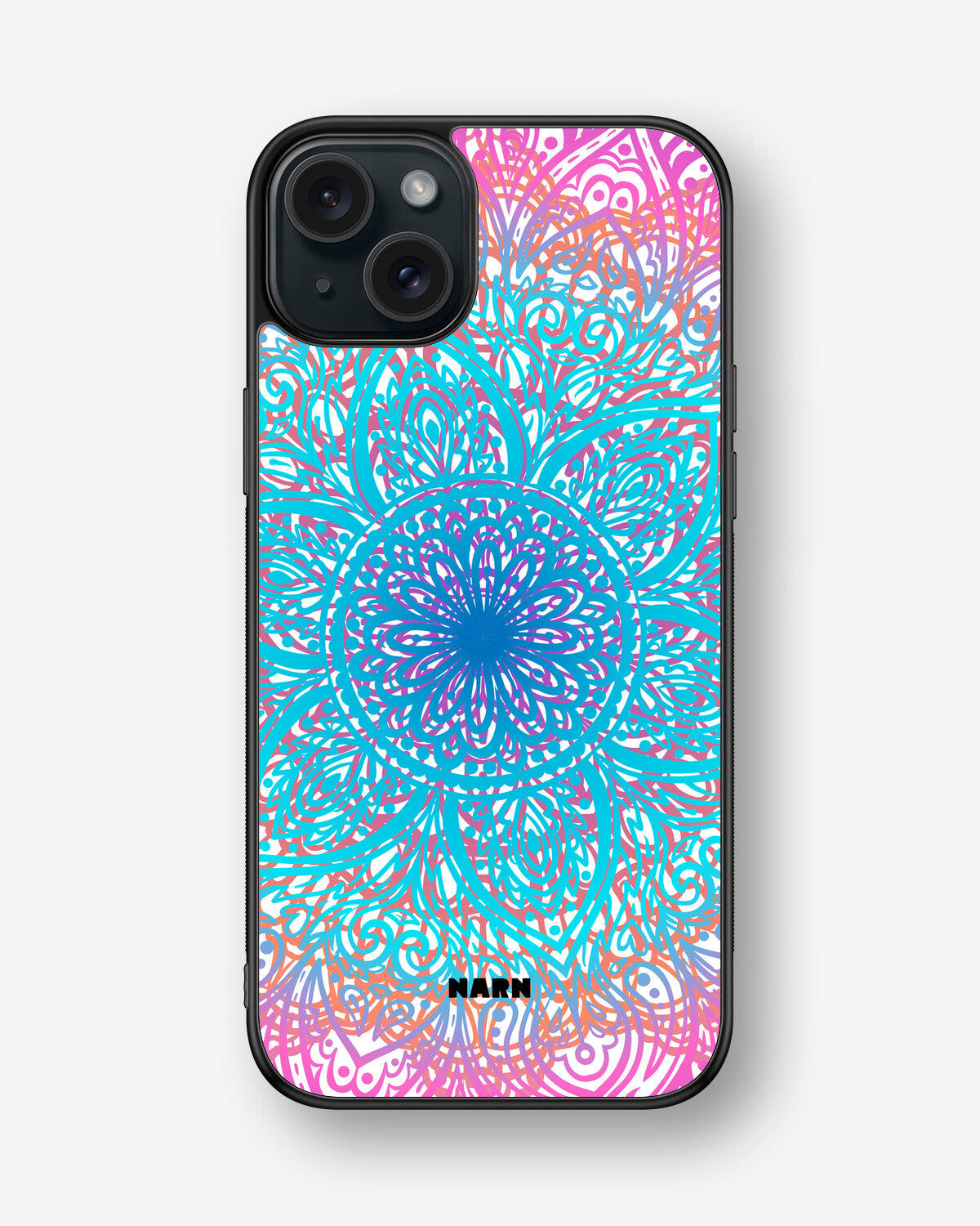 iPhone 15 Plus Hard Case – Pastel Mandala - View 1