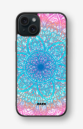 iPhone 15 Plus Hard Case – Pastel Mandala - View 1
