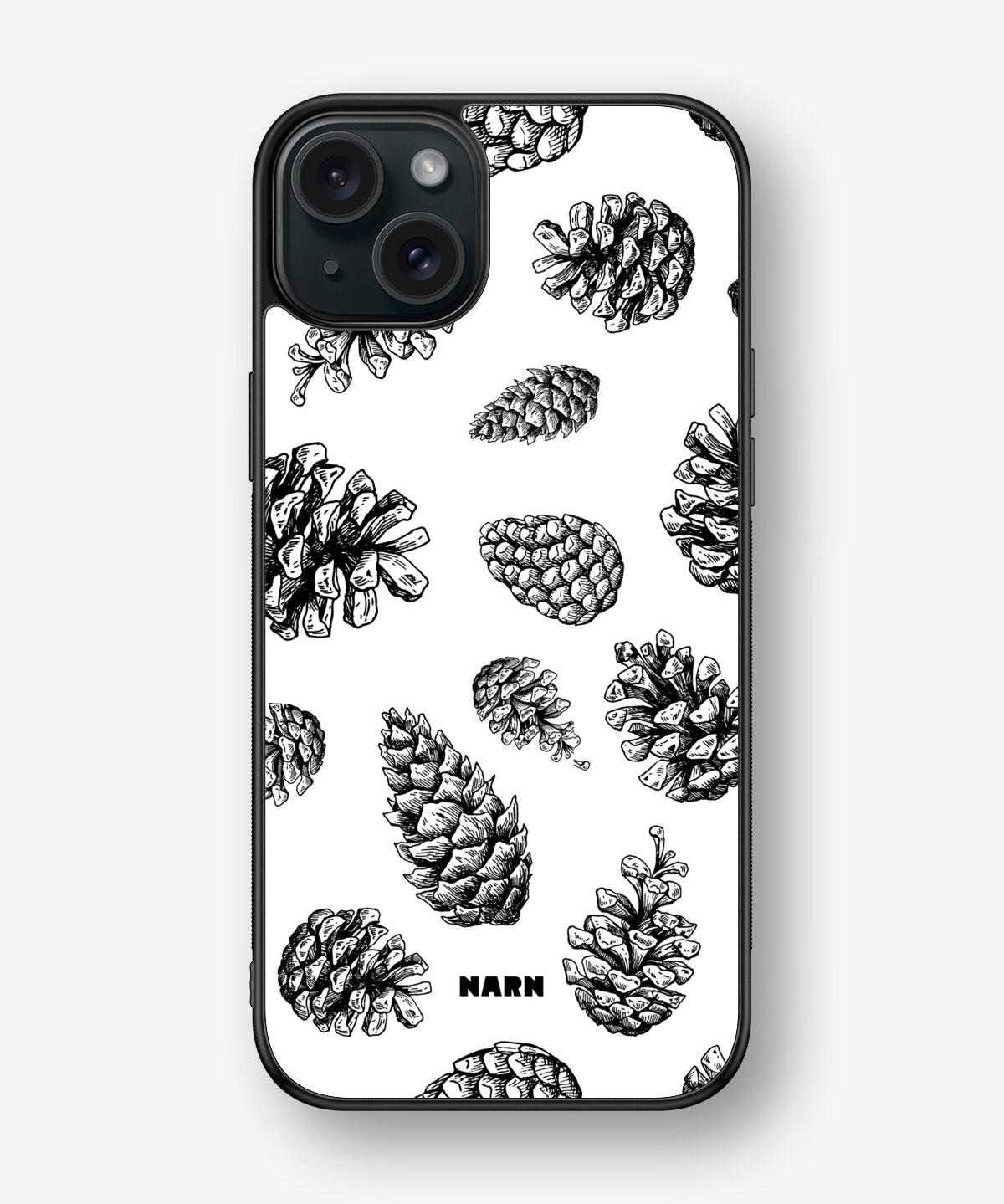 iPhone 15 Plus Hard Case – Pine Cones - View 1