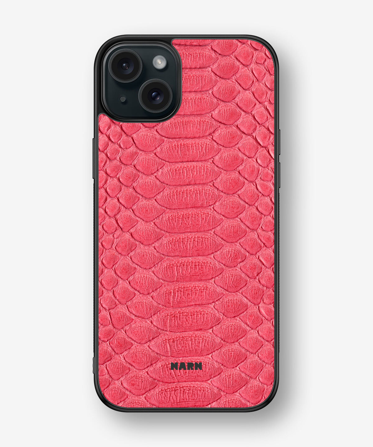 iPhone 15 Plus Hard Case – Pink Snake - View 1