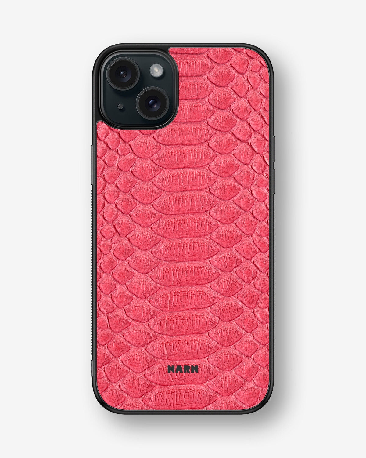 iPhone 15 Plus Hard Case – Pink Snake - View 1