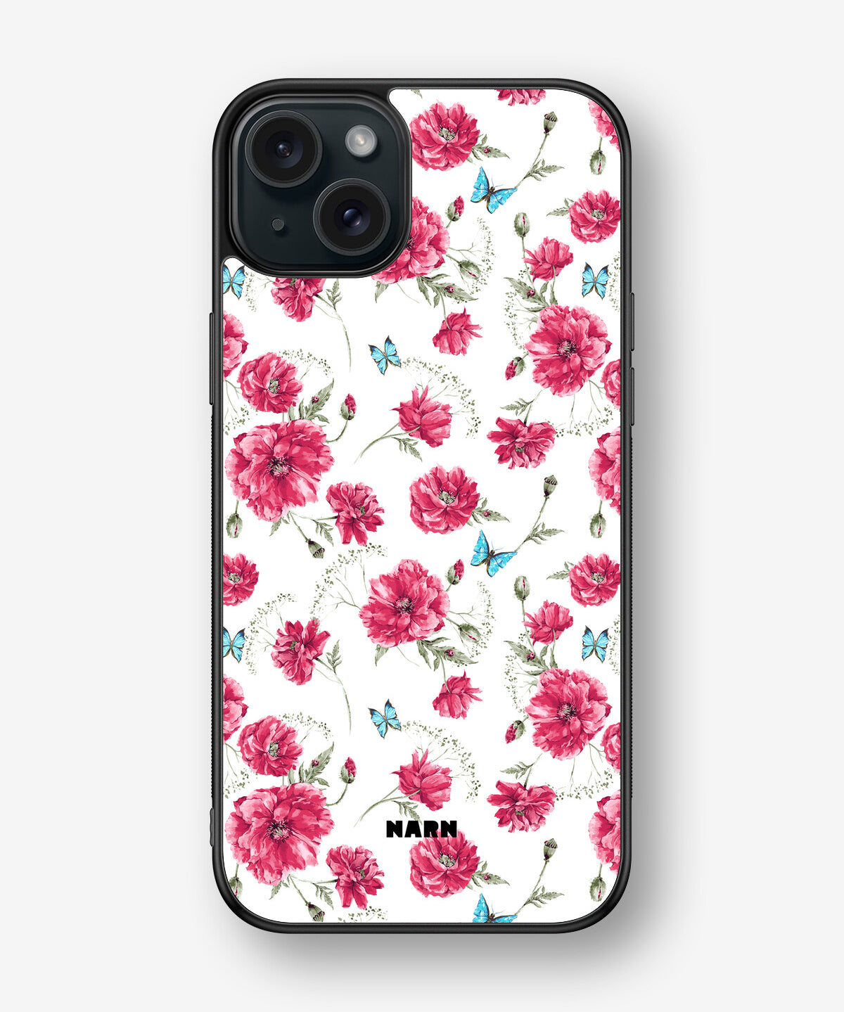 iPhone 15 Plus Hard Case – Poppies in Bloom - View 1