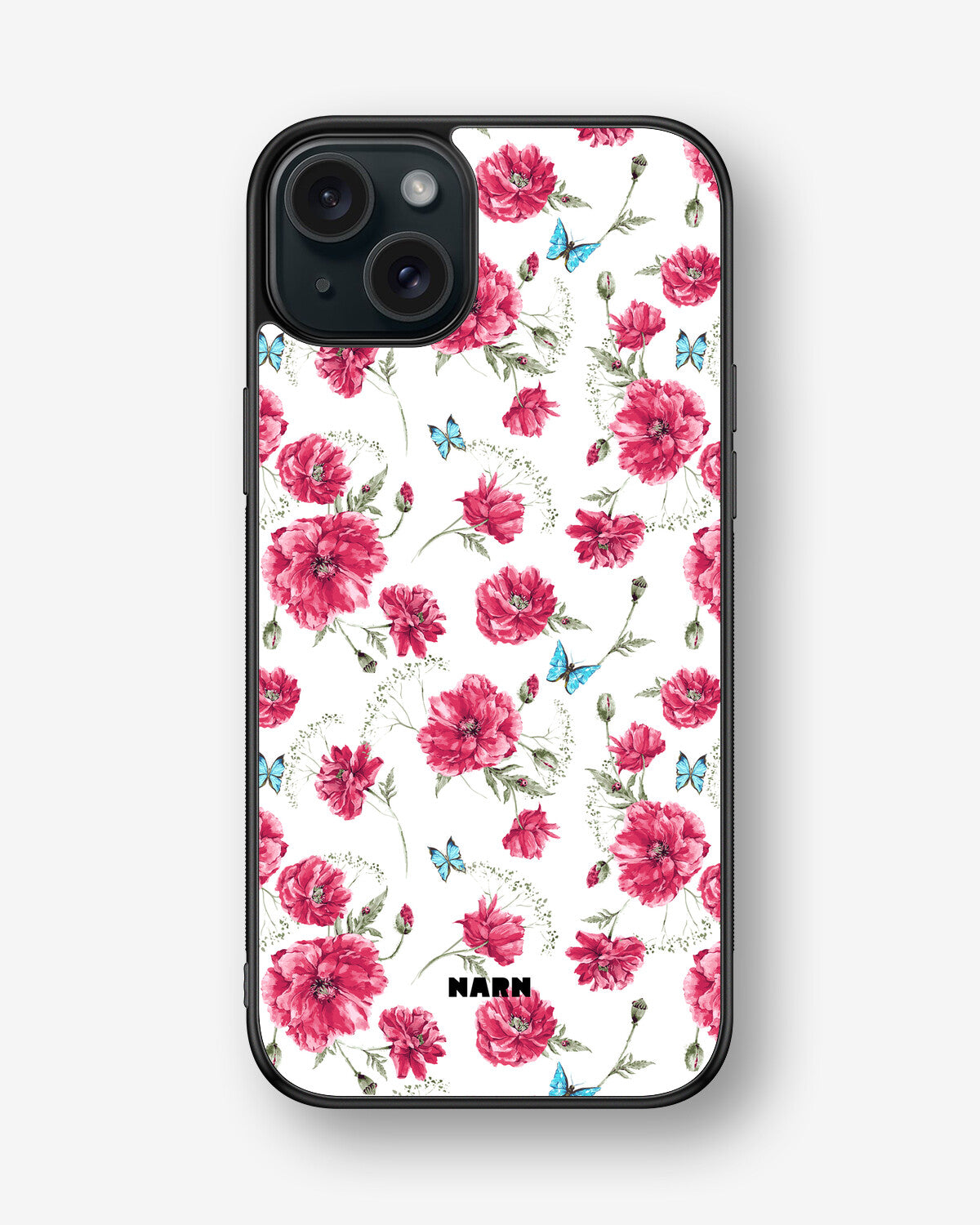 iPhone 15 Plus Hard Case – Poppies in Bloom - View 1