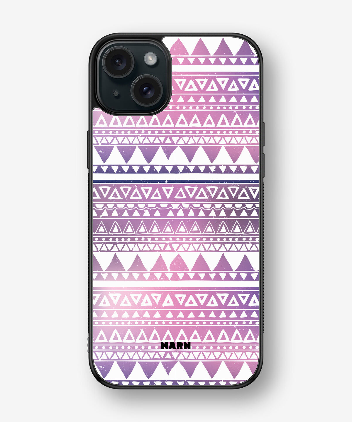 iPhone 15 Plus Hard Case – Purple Aztec - View 1