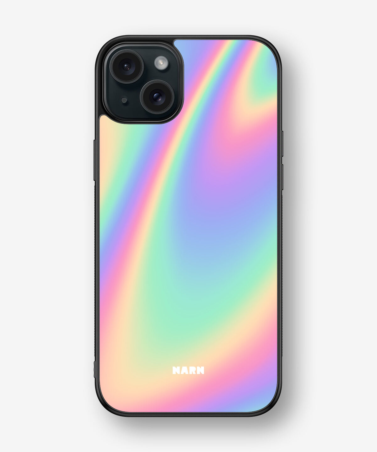 iPhone 15 Plus Hard Case – Rainbow Haze - View 1