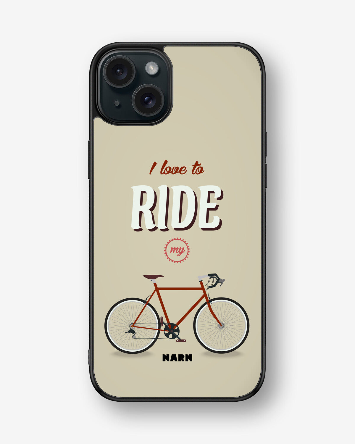 iPhone 15 Plus Hard Case – Ride My Bicycle - View 1
