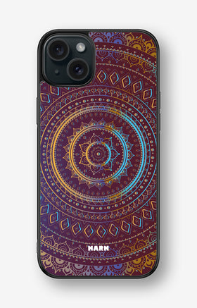 iPhone 15 Plus Hard Case – Royal Mandala - View 1