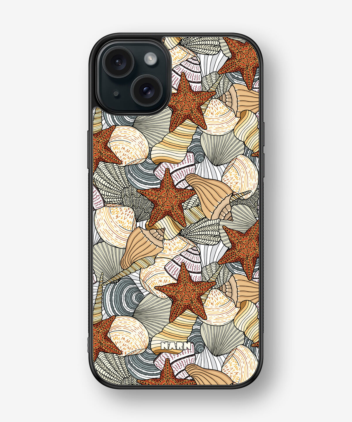 iPhone 15 Plus Hard Case – Sea Shells - View 1