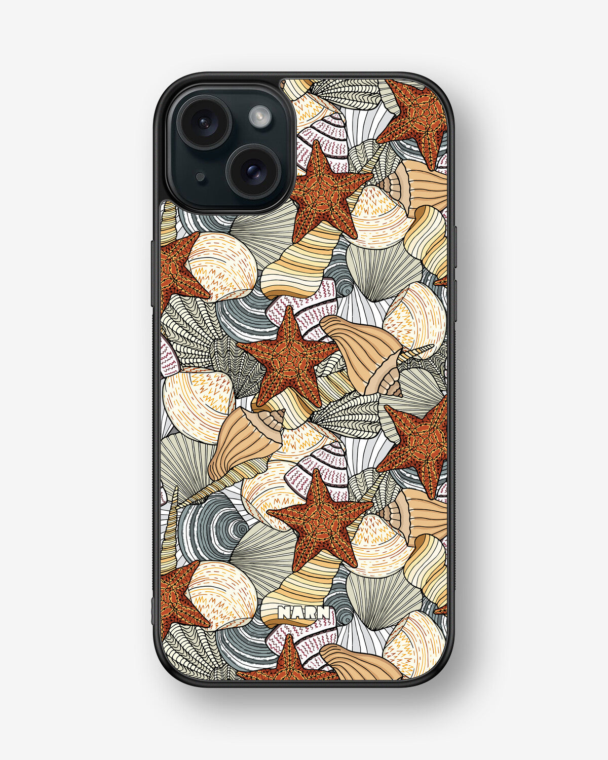 iPhone 15 Plus Hard Case – Sea Shells - View 1