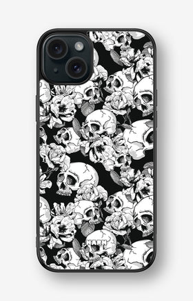 iPhone 15 Plus Hard Case – Skull Garden - View 1