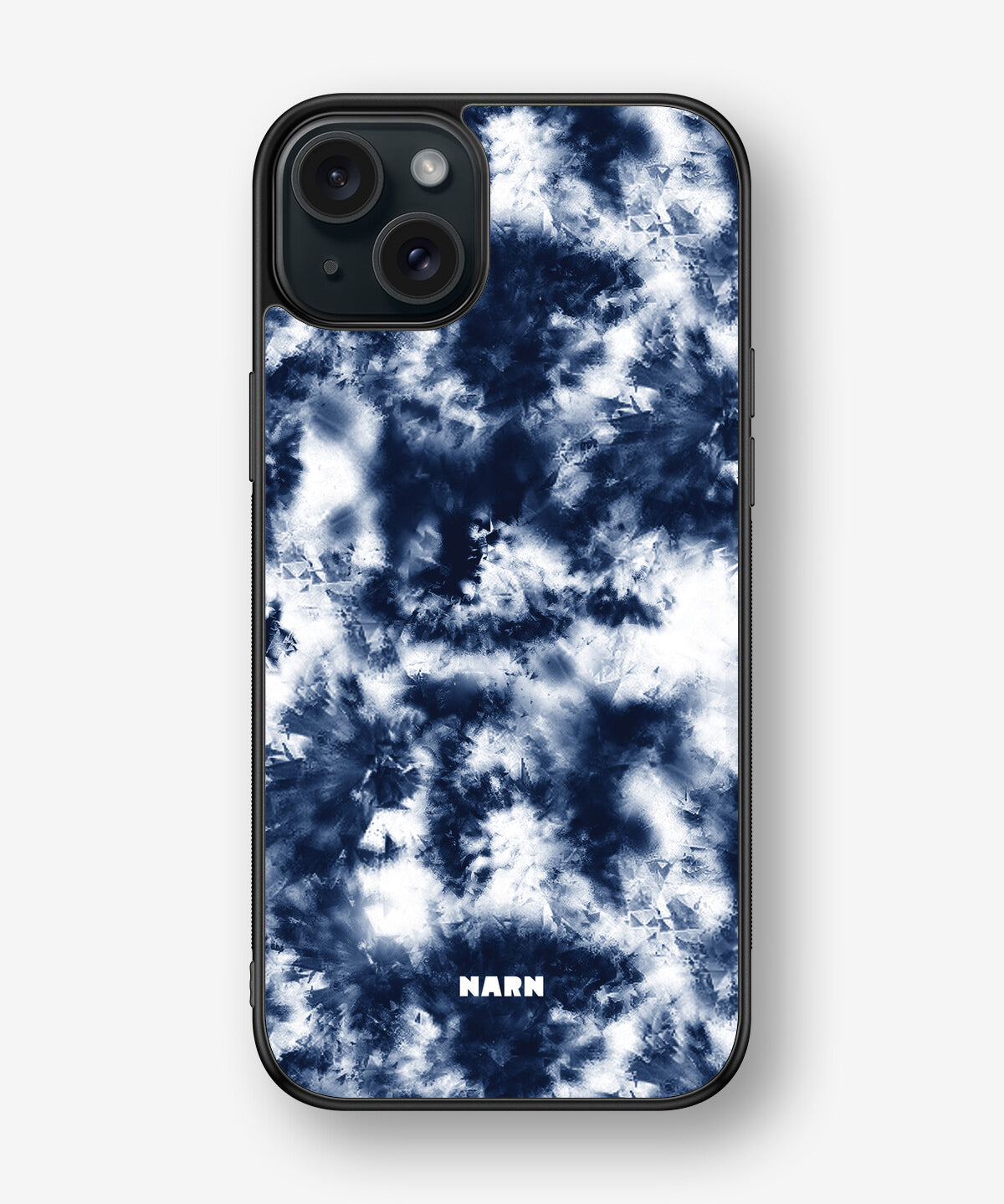 iPhone 15 Plus Hard Case – Tie Dye Blue - View 1