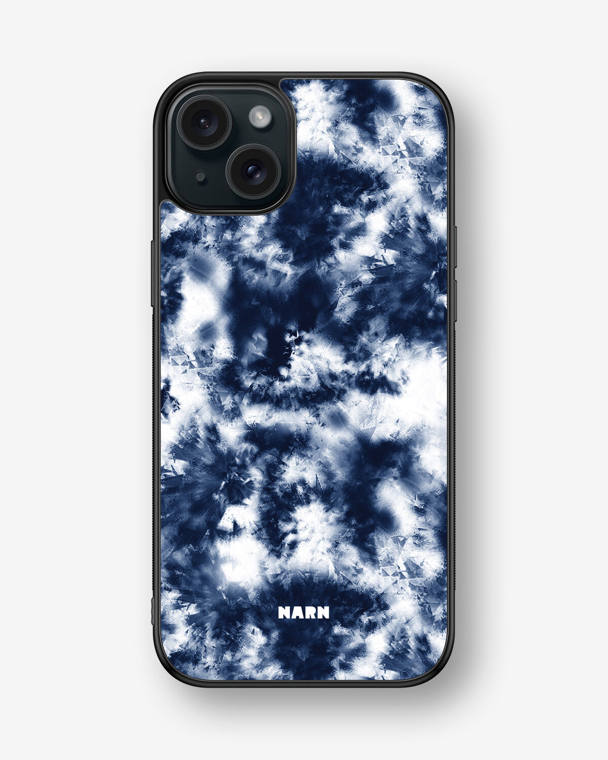 iPhone 15 Plus Hard Case – Tie Dye Blue - View 1