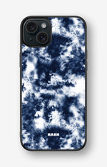 iPhone 15 Plus Hard Case – Tie Dye Blue - View 1