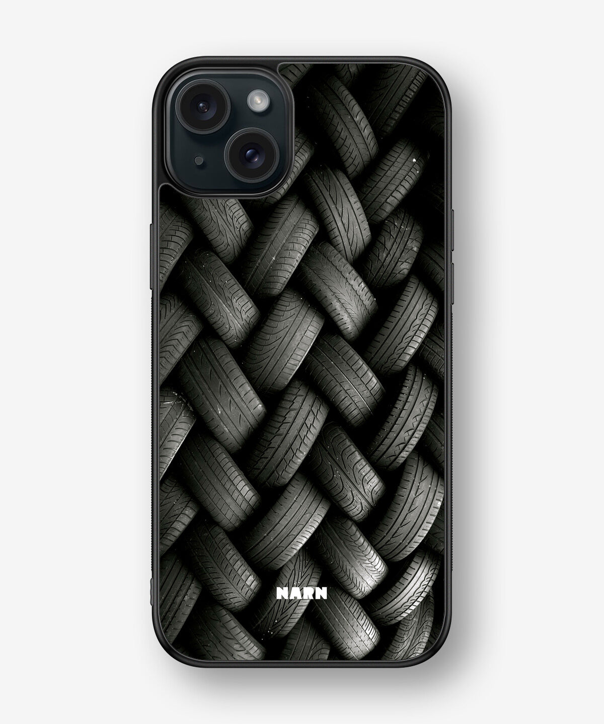 iPhone 15 Plus Hard Case – Tires Wall - View 1