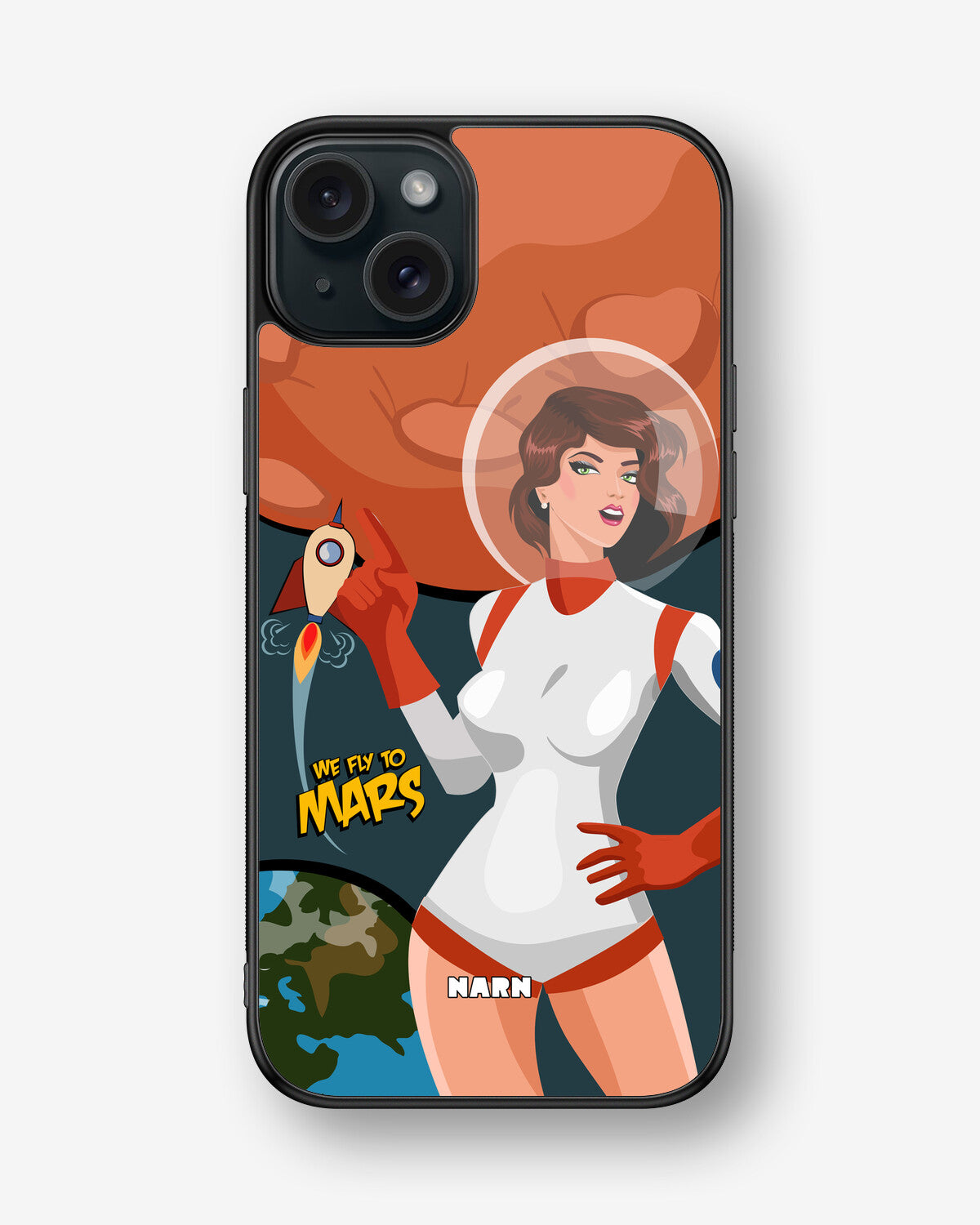 iPhone 15 Plus Hard Case – We Fly To Mars - View 1