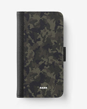iPhone 15 Plus Wallet Case - Jungle Green Camo - View 1