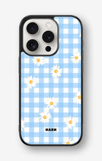 iPhone 15 Pro Hard Case – Blue Daisies - View 1