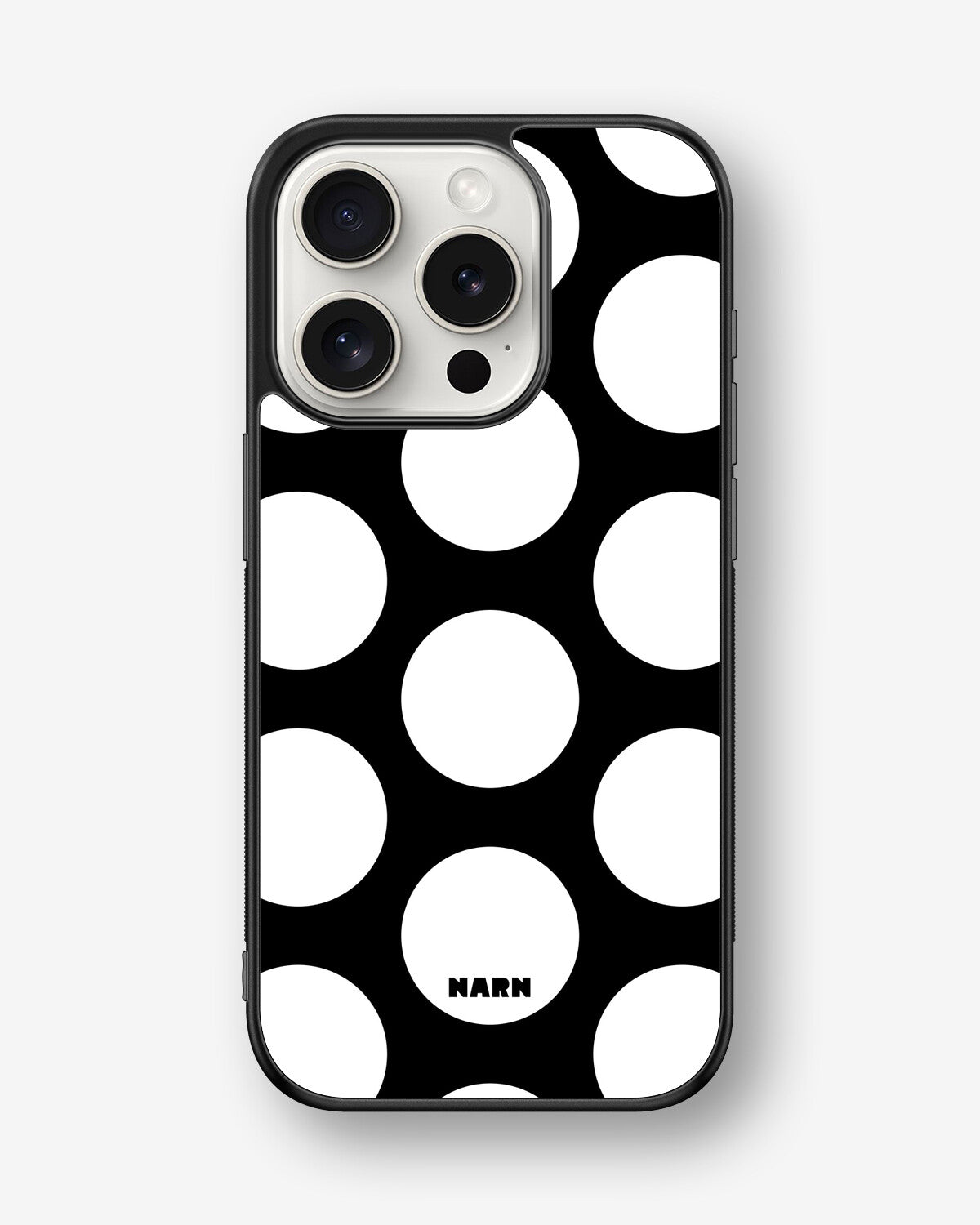 iPhone 15 Pro Hard Case – Bold Dots - View 1