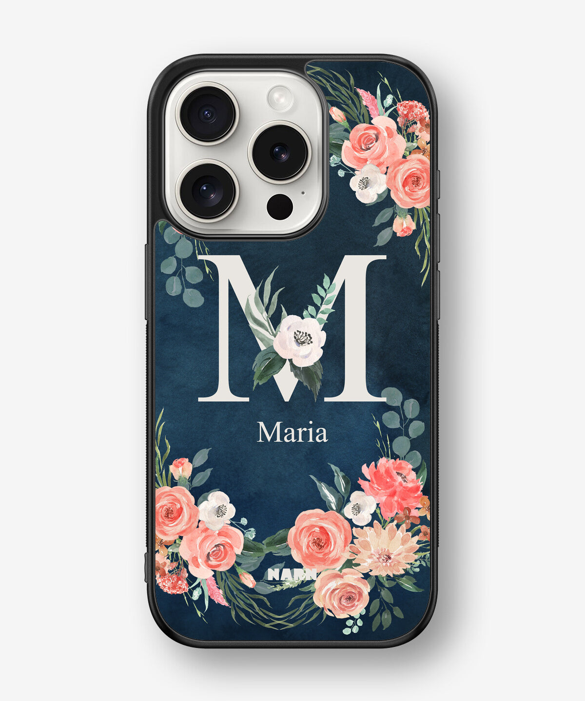 iPhone 15 Pro Hard Case – Custom - Floral - View 1