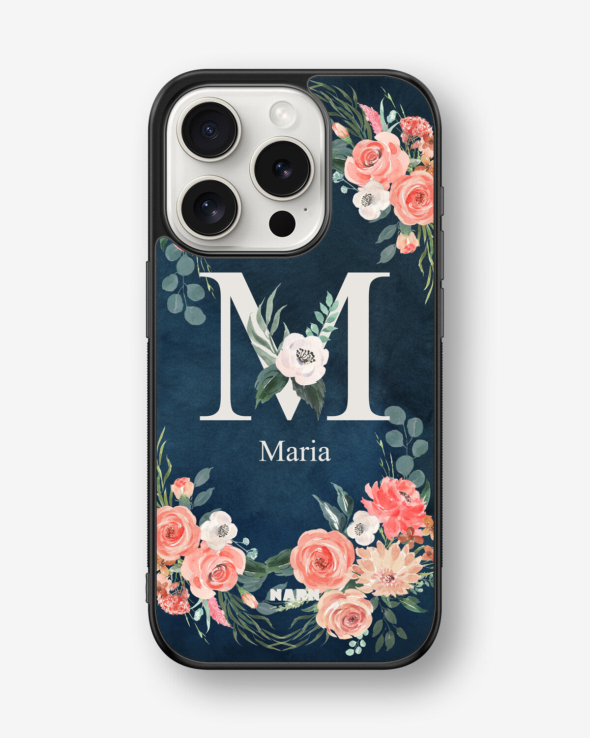 iPhone 15 Pro Hard Case – Custom - Floral - View 1