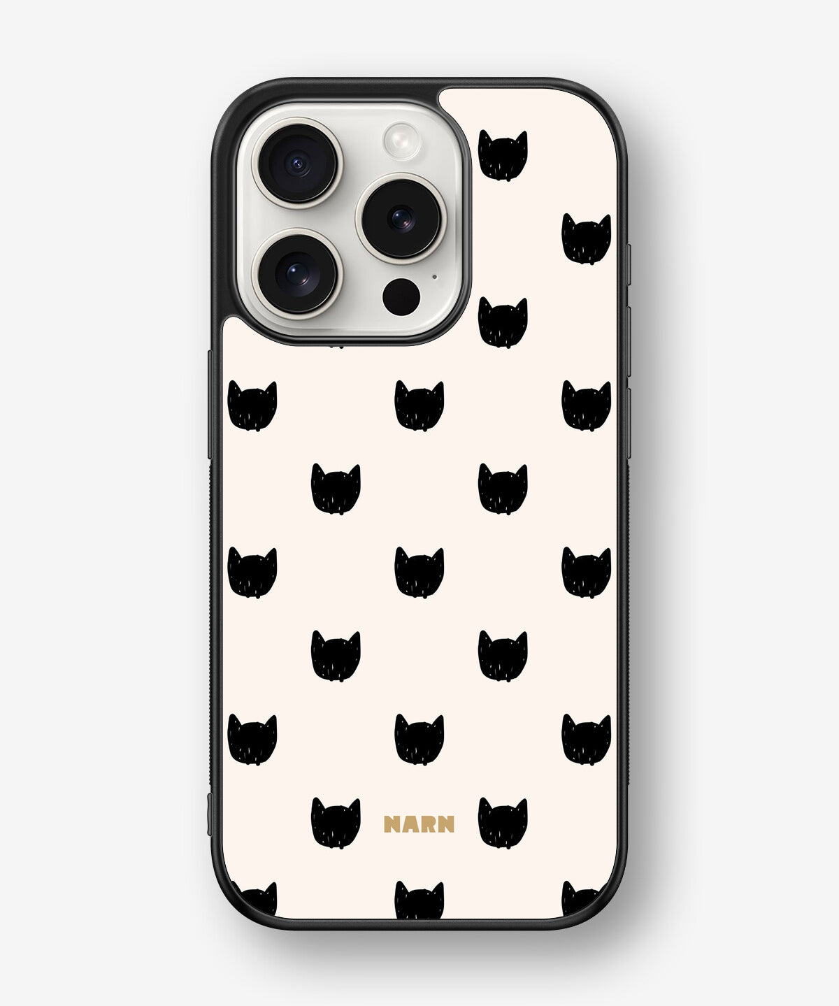 iPhone 15 Pro Hard Case – Kitty Dots - View 1
