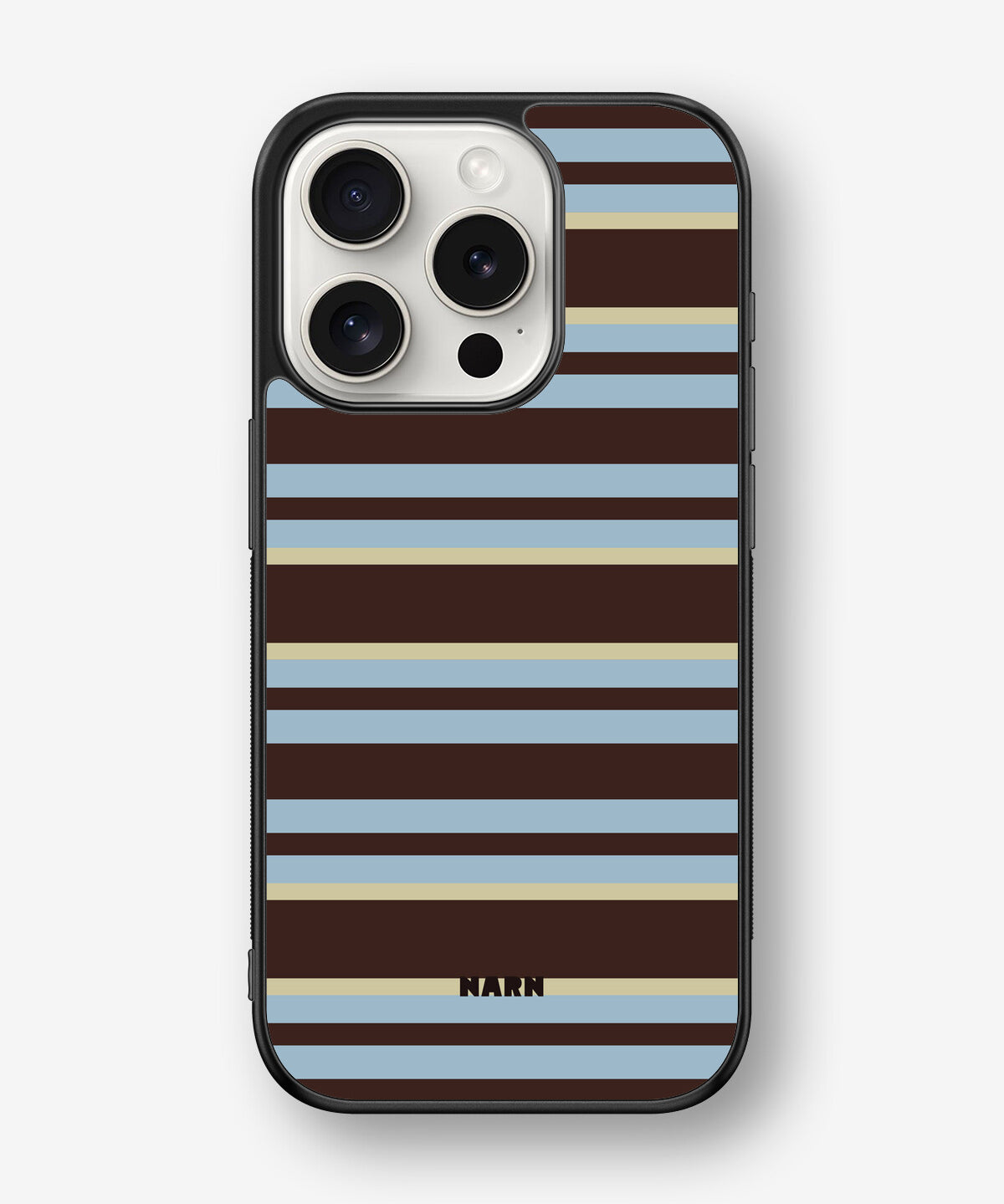 iPhone 15 Pro Hard Case – Latte Lines - View 1