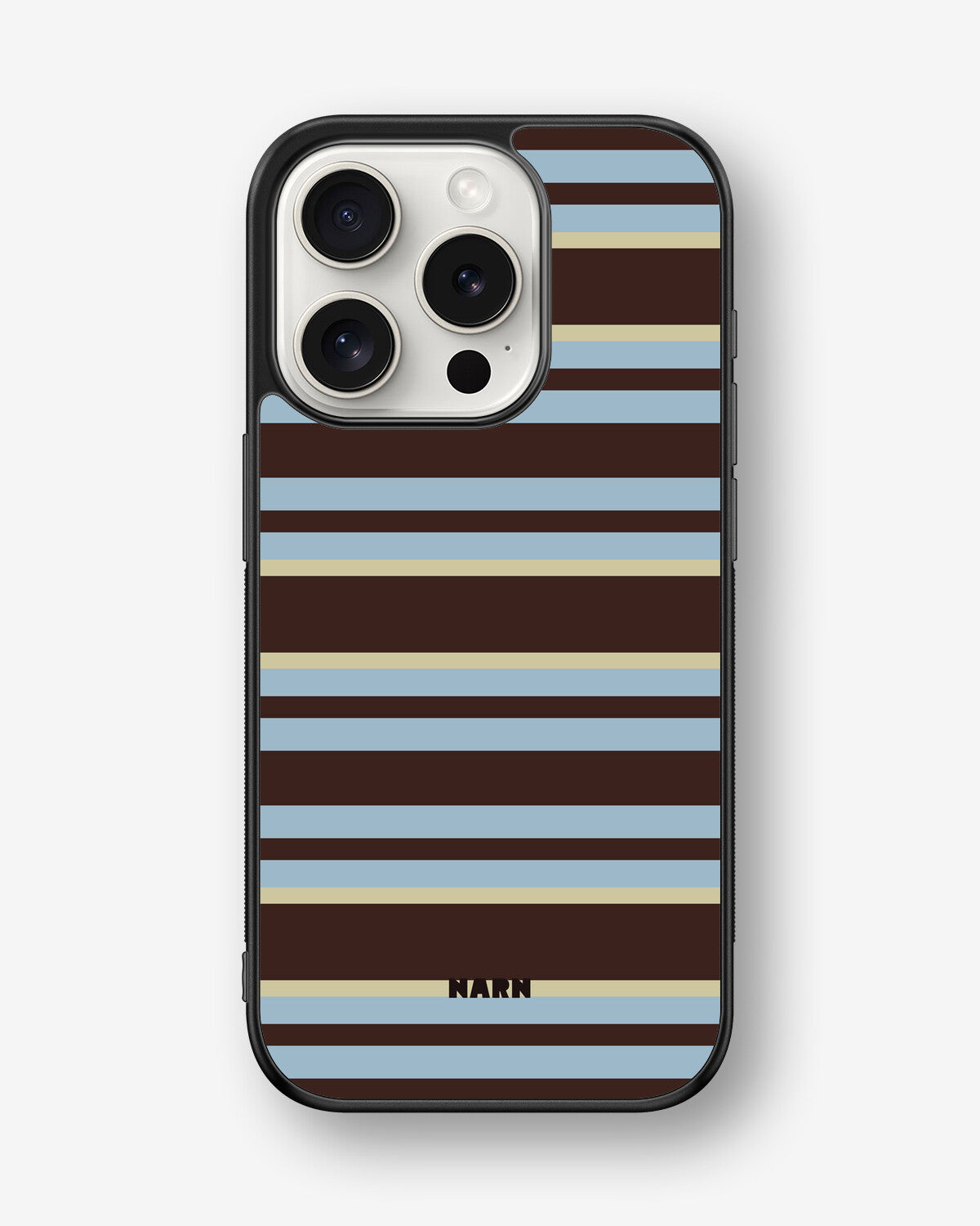 iPhone 15 Pro Hard Case – Latte Lines - View 1