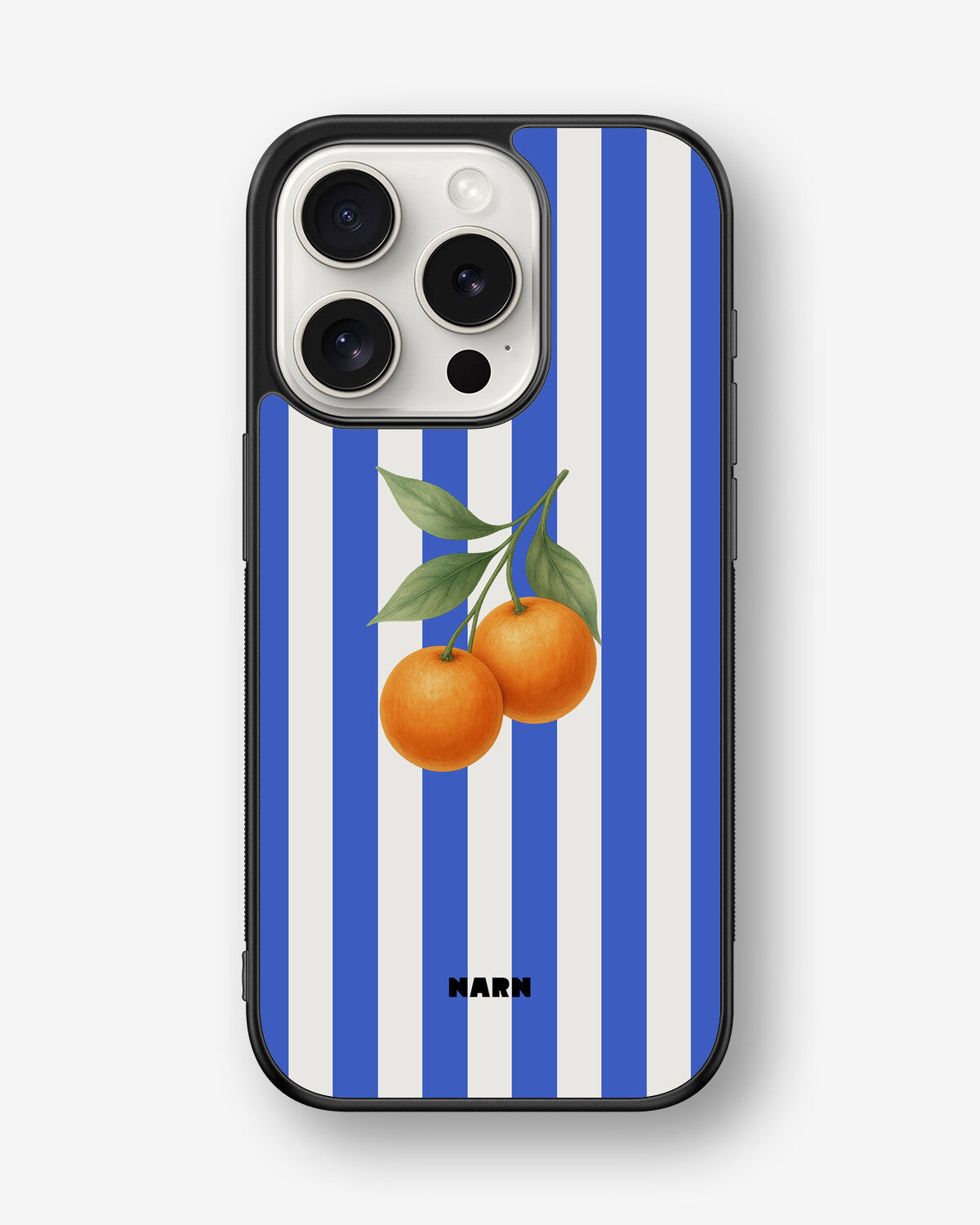 iPhone 15 Pro Hard Case – Orange Stripes - View 1