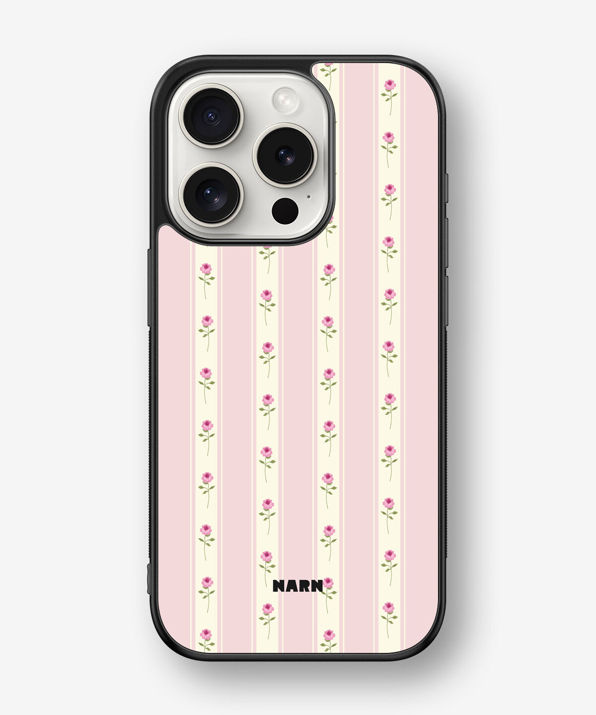 iPhone 15 Pro Hard Case – Rose Lines - View 1