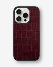 iPhone 15 Pro Hard Case – Rouge Croc - View 1