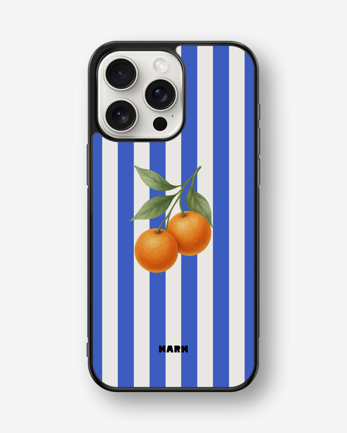 iPhone 15 Pro Max Hard Case – Orange Stripes - View 1