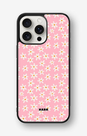 iPhone 15 Pro Max Hard Case – Pink Daisy - View 1