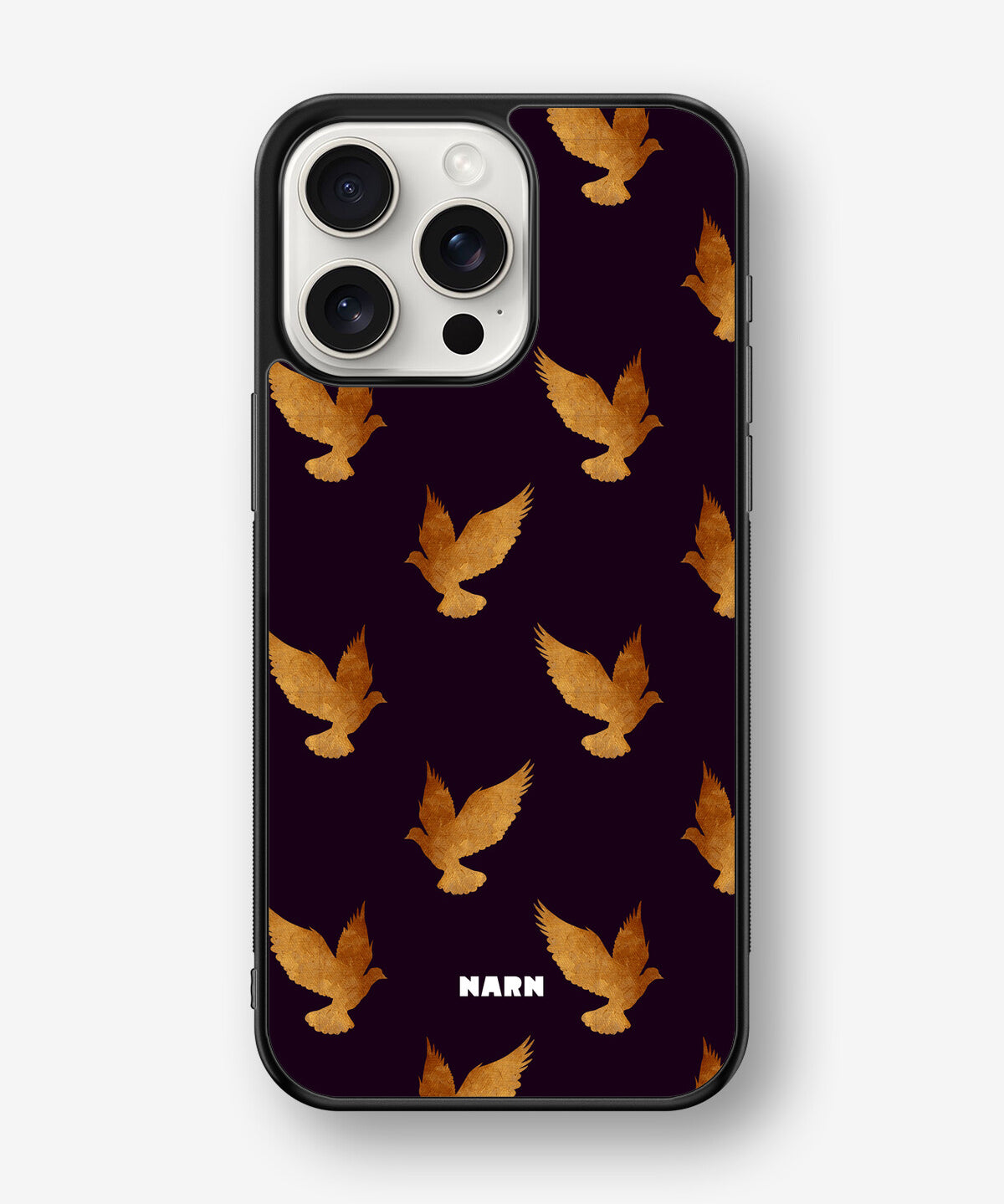 iPhone 15 Pro Max Hard Case – Royal Doves - View 1