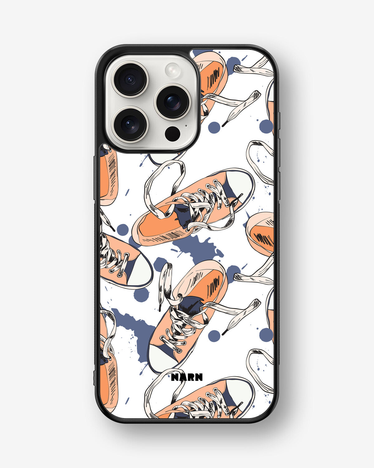 iPhone 15 Pro Max Hard Case – Apricot Sneakers - View 1