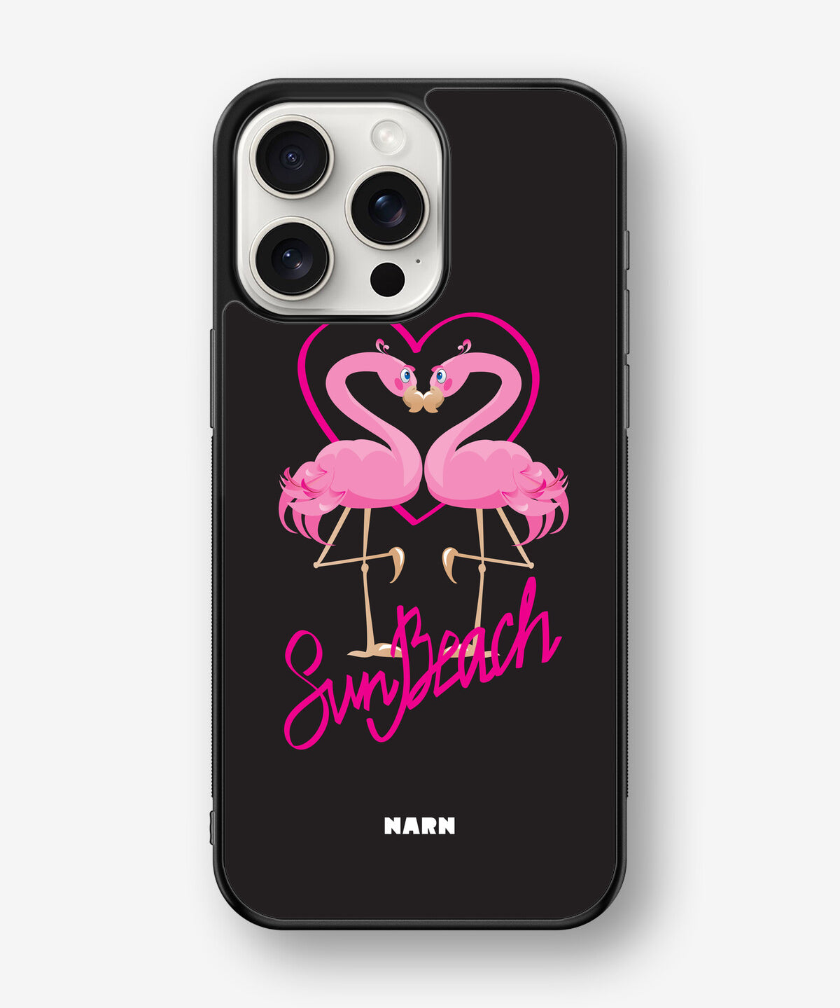iPhone 15 Pro Max Hard Case – Beach Flamingo - View 1